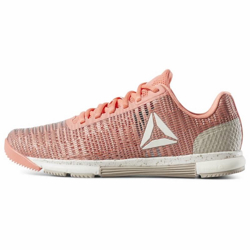 Adidasi Training Reebok Speed Tr Flexweave® Dama Roz/Albi Romania KQ4541XB
